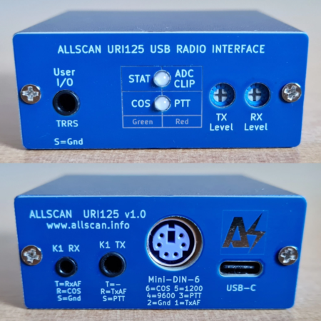 Allscan URI125 USB interface HT &Mini-Din Ham Radio